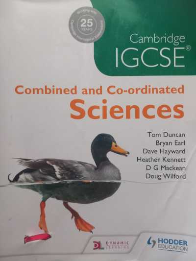 Combined and Co-Ordinated Sciences Cambridge IGCSE